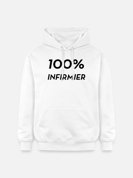 Nurse PKrankenschwester Infirmier Infirmière - Gildan Unisex Softstyle® Midweight Hoodie - white