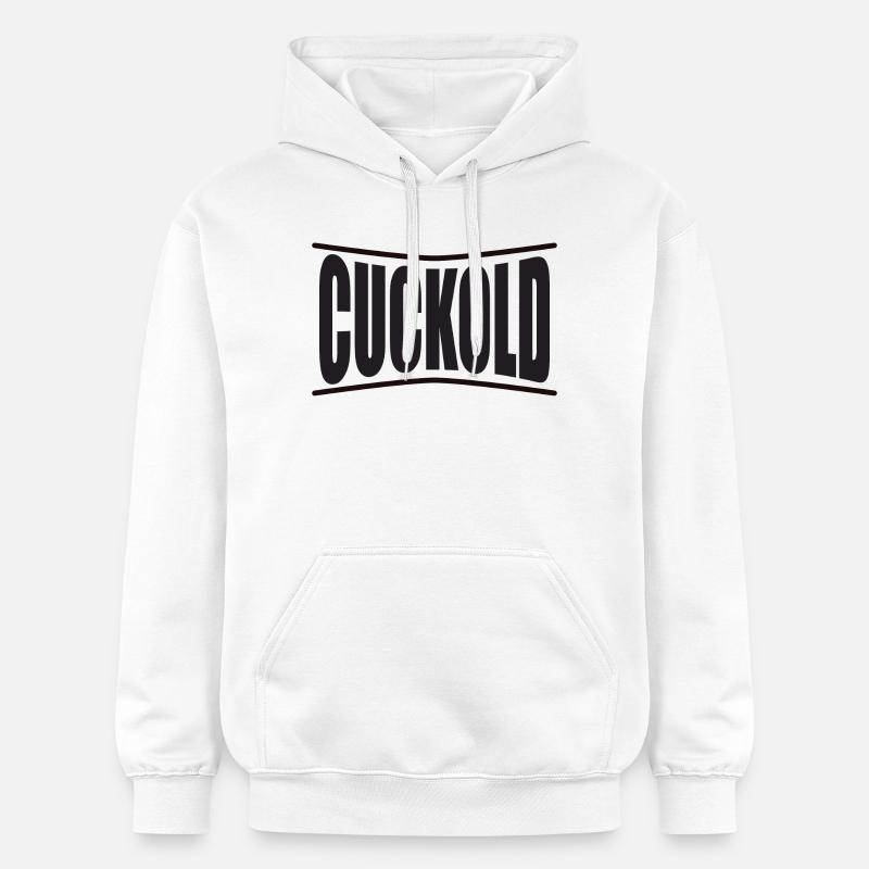 cocu t-shirt design conception de texte - Sweat à capuche Softstyle® Gildan Unisexe - blanc