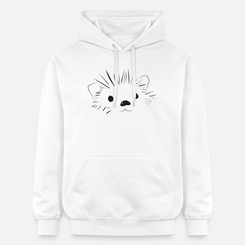 🦔 Mignon hérisson amour doux - Sweat à capuche Softstyle® Gildan Unisexe - blanc