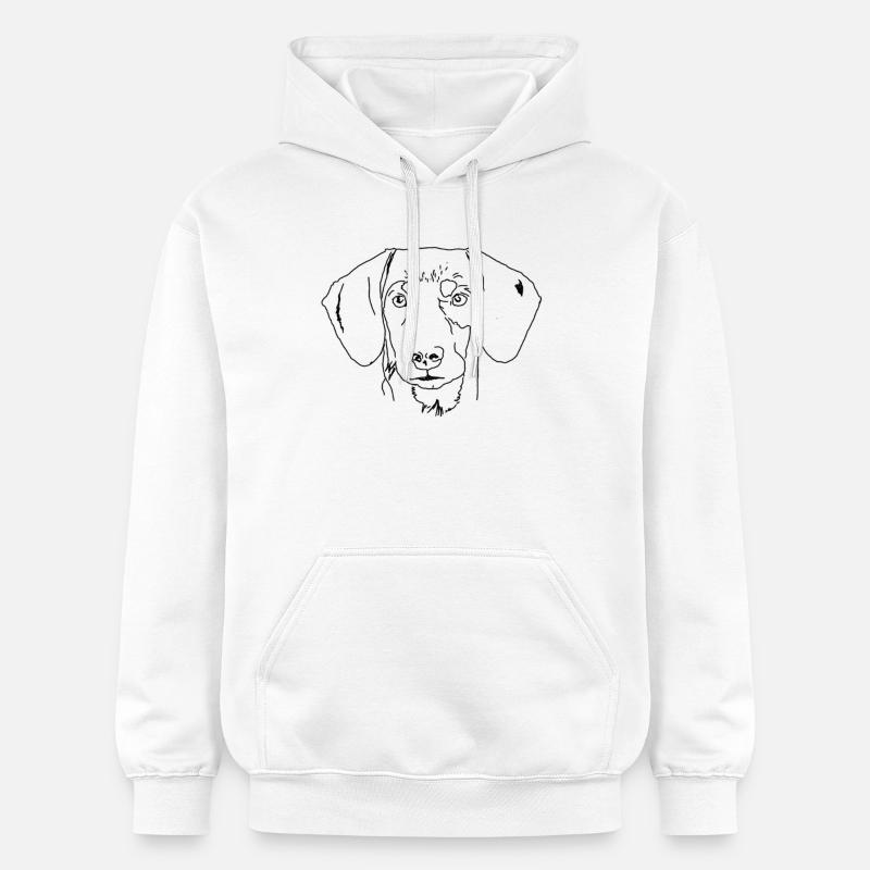 Teckel - Sweat à capuche Softstyle® Gildan Unisexe - blanc