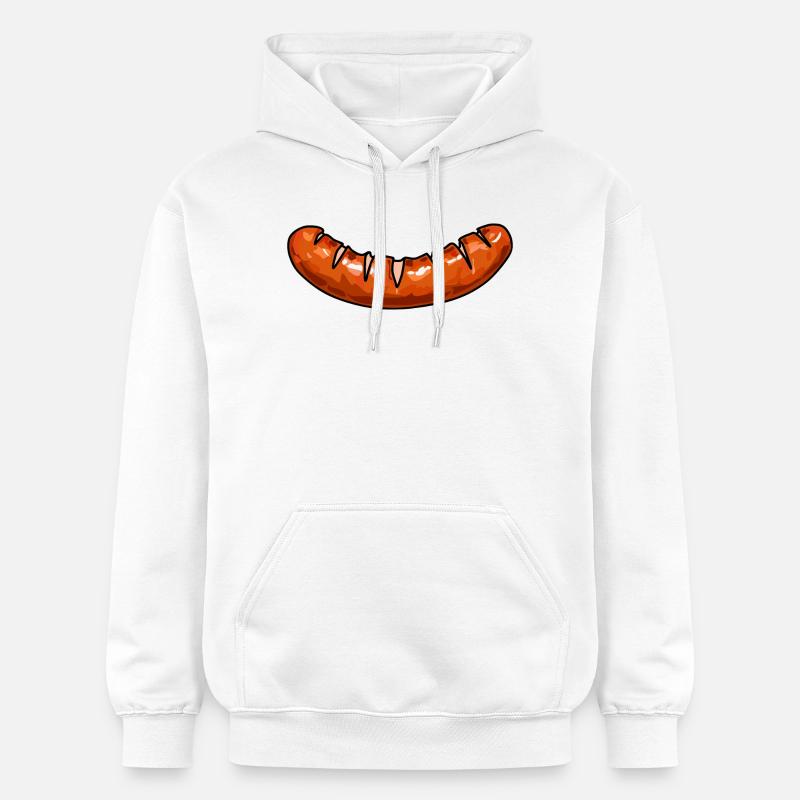 Saucisse à la saucisse - Sweat à capuche Softstyle® Gildan Unisexe - blanc