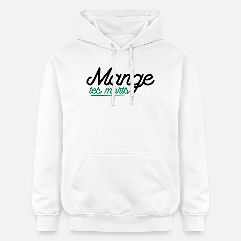 Mange tes morts - Sweat à capuche Softstyle® Gildan Unisexe - blanc