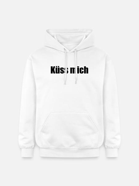 Küss mich - Gildan Unisex Softstyle® Midweight Hoodie - Weiß