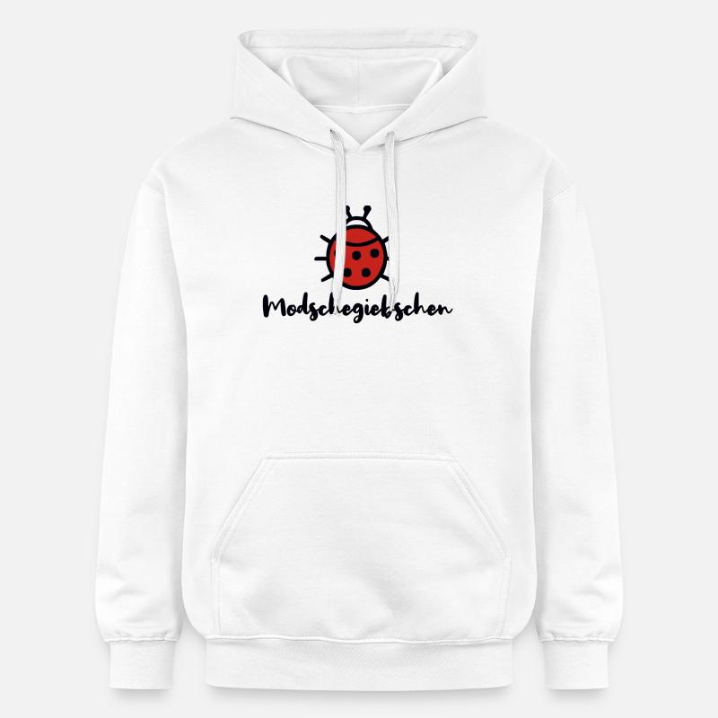 Modschegiebchen Marienkäfer Sächsisch Dialekt - Gildan Unisex Softstyle® Midweight Hoodie - Weiß
