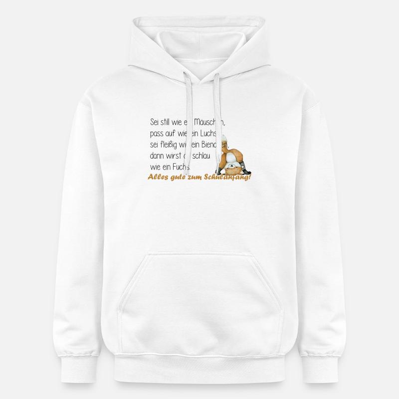 sei fleißig wie ein bienchen - Gildan Unisex Softstyle® Midweight Hoodie - Weiß