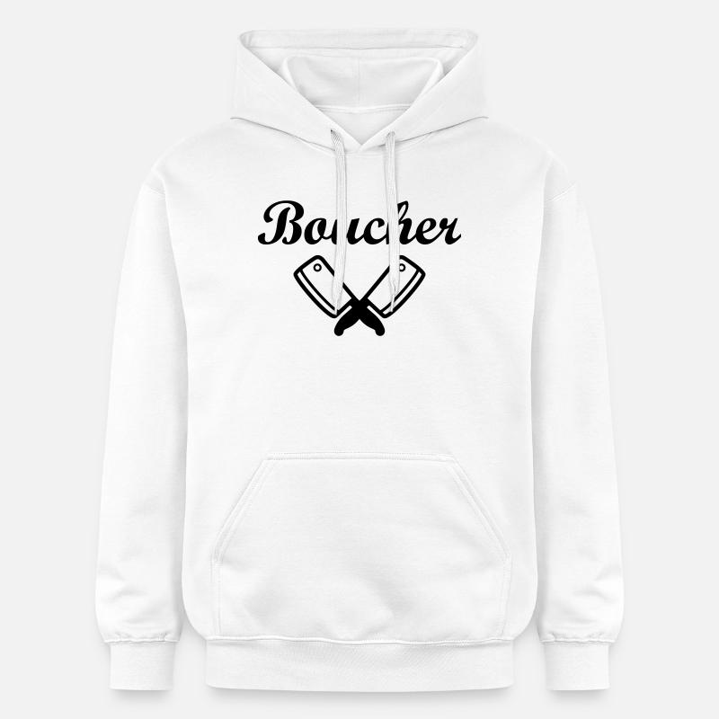 Boucher - Sweat à capuche Softstyle® Gildan Unisexe - blanc