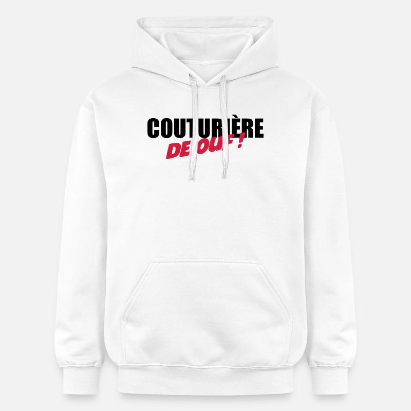 Couturière de ouf - Sweat à capuche Softstyle® Gildan Unisexe - blanc