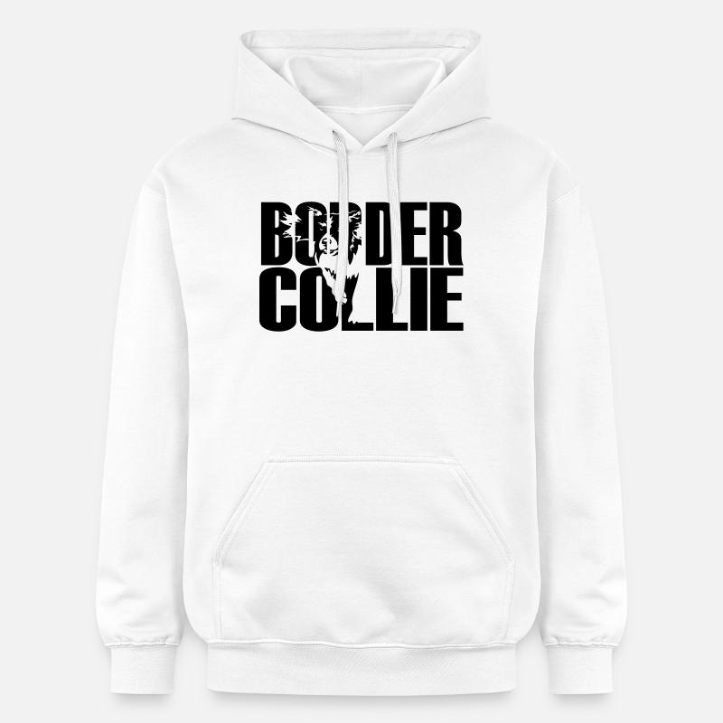 Border Collie - Sweat à capuche Softstyle® Gildan Unisexe - blanc