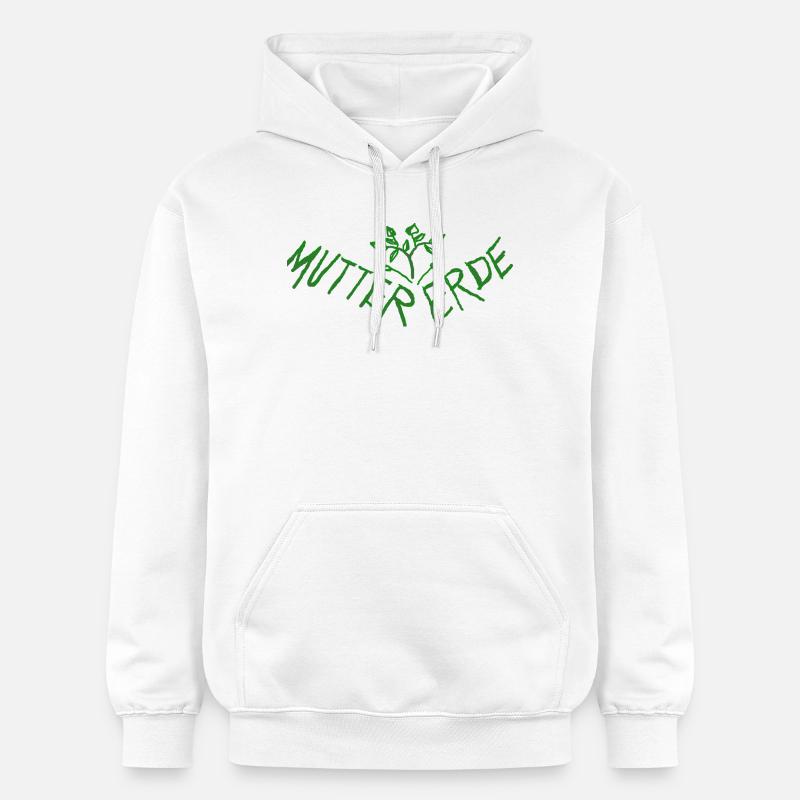 Mutter Erde - Schuetze Mutter Erde - Gildan Unisex Softstyle® Midweight Hoodie - Weiß