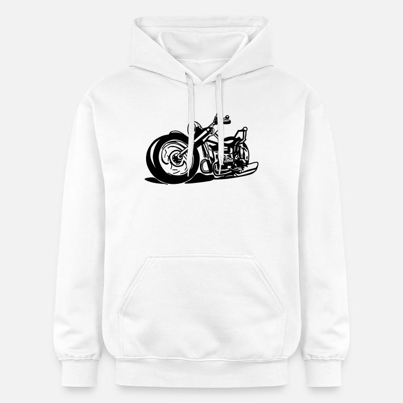 Chopper / moto - Sweat à capuche Softstyle® Gildan Unisexe - blanc