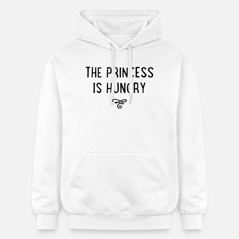 the princess is hungry - Sweat à capuche Softstyle® Gildan Unisexe - blanc