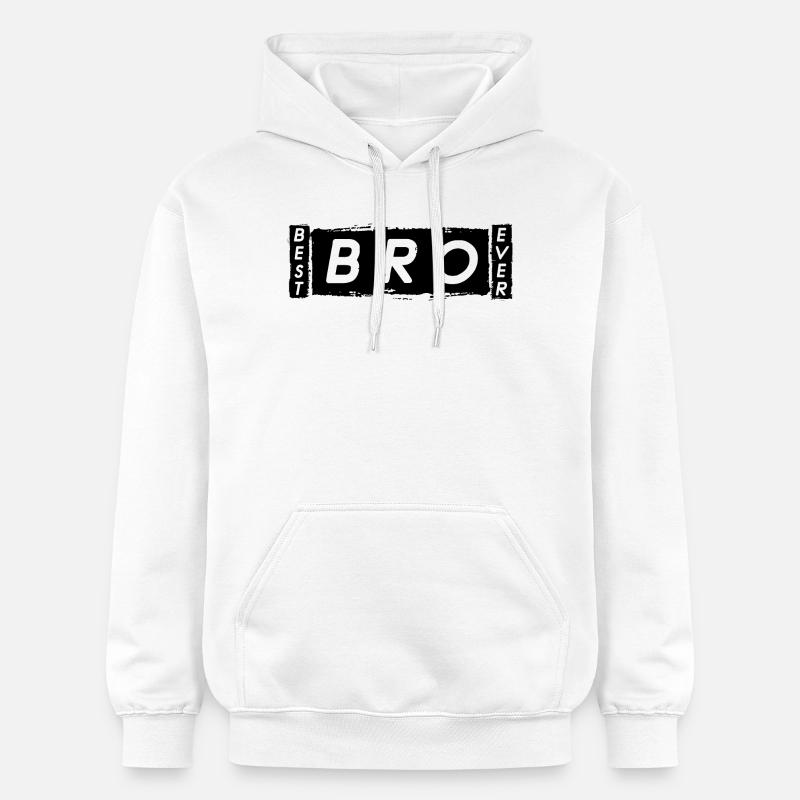 BEST BRO EVER - Sweat à capuche Softstyle® Gildan Unisexe - blanc