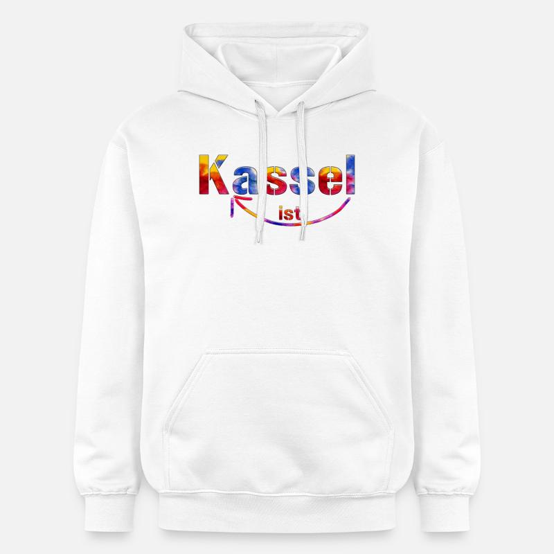 Kassel est super - Sweat à capuche Softstyle® Gildan Unisexe - blanc