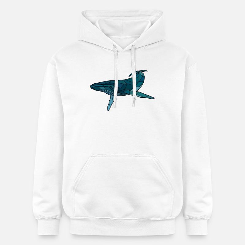 Baleine à bosse blanche - Sweat à capuche Softstyle® Gildan Unisexe - blanc