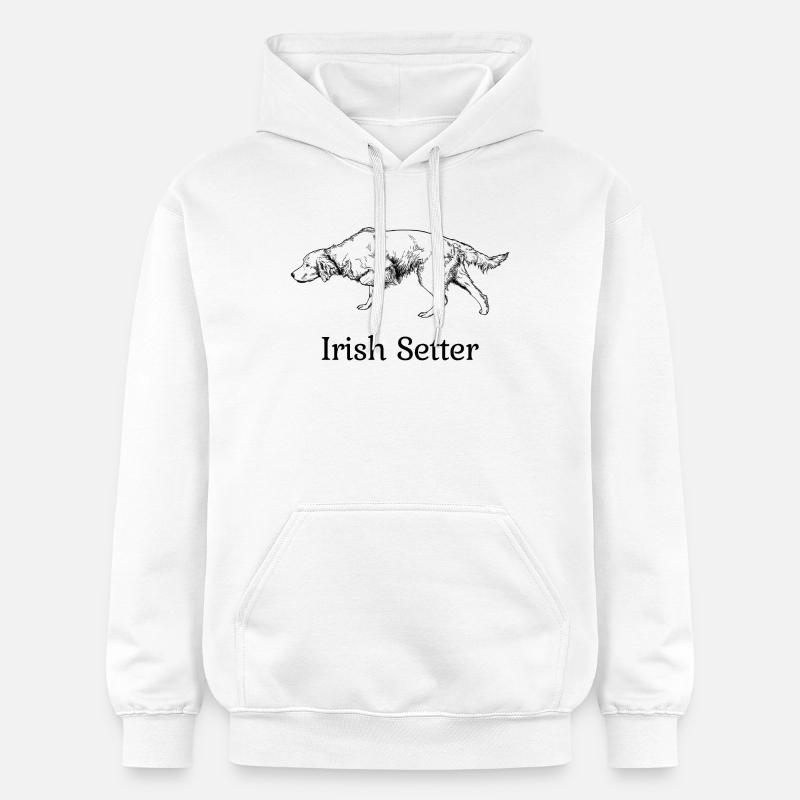 Irish Setter ci-dessus - Sweat à capuche Softstyle® Gildan Unisexe - blanc
