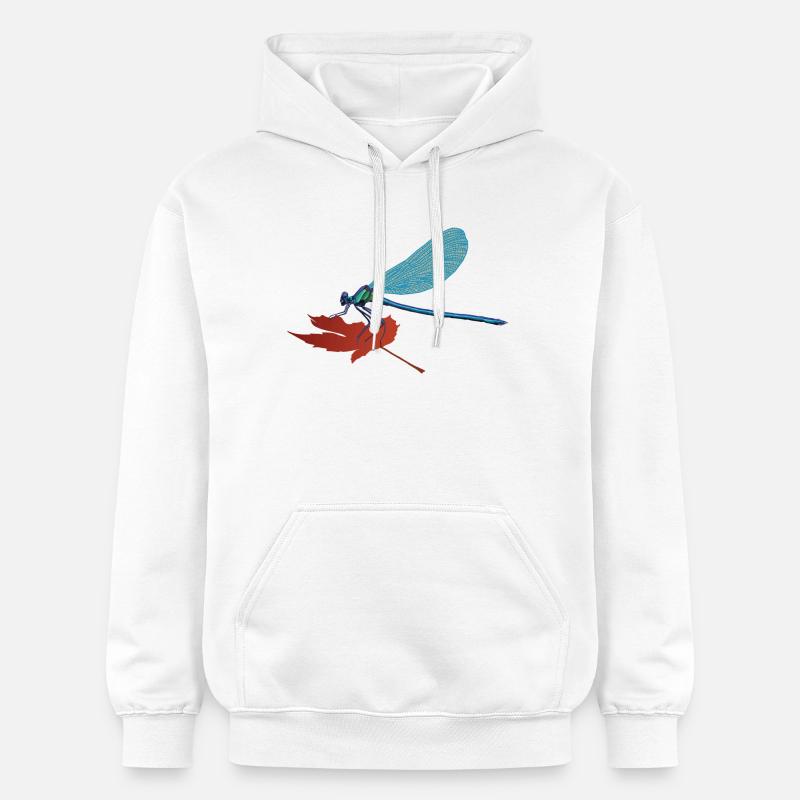Lilli, la libellule - Sweat à capuche Softstyle® Gildan Unisexe - blanc