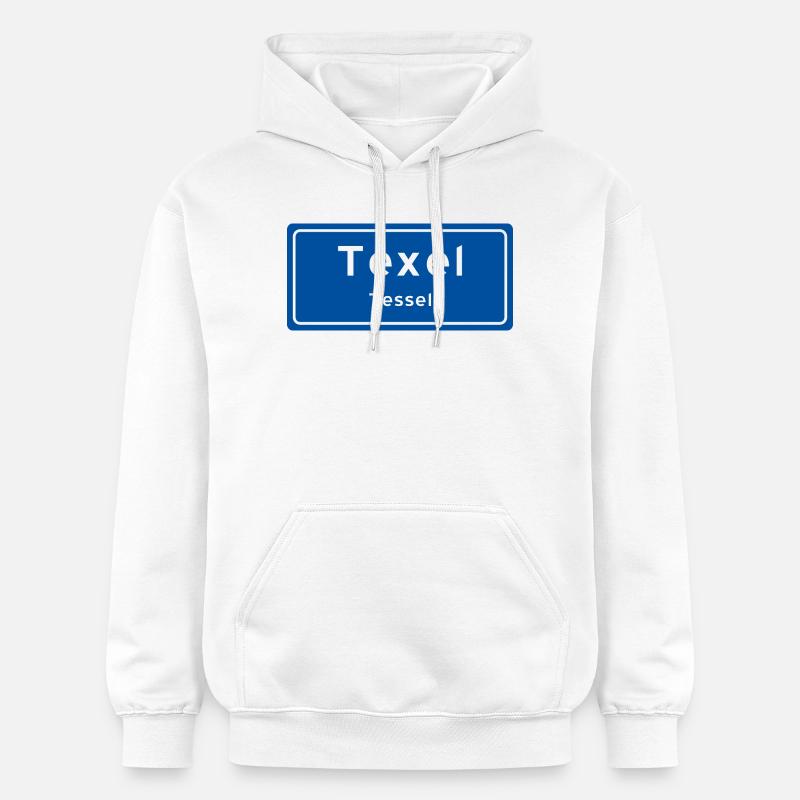 Plaque signalétique Texel - Sweat à capuche Softstyle® Gildan Unisexe - blanc