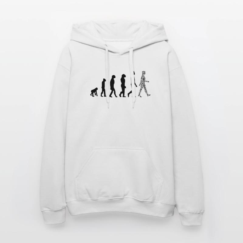 Evolution QR Code - Humor Gesundheits-Pass Gildan Unisex Softstyle® Midweight Hoodie