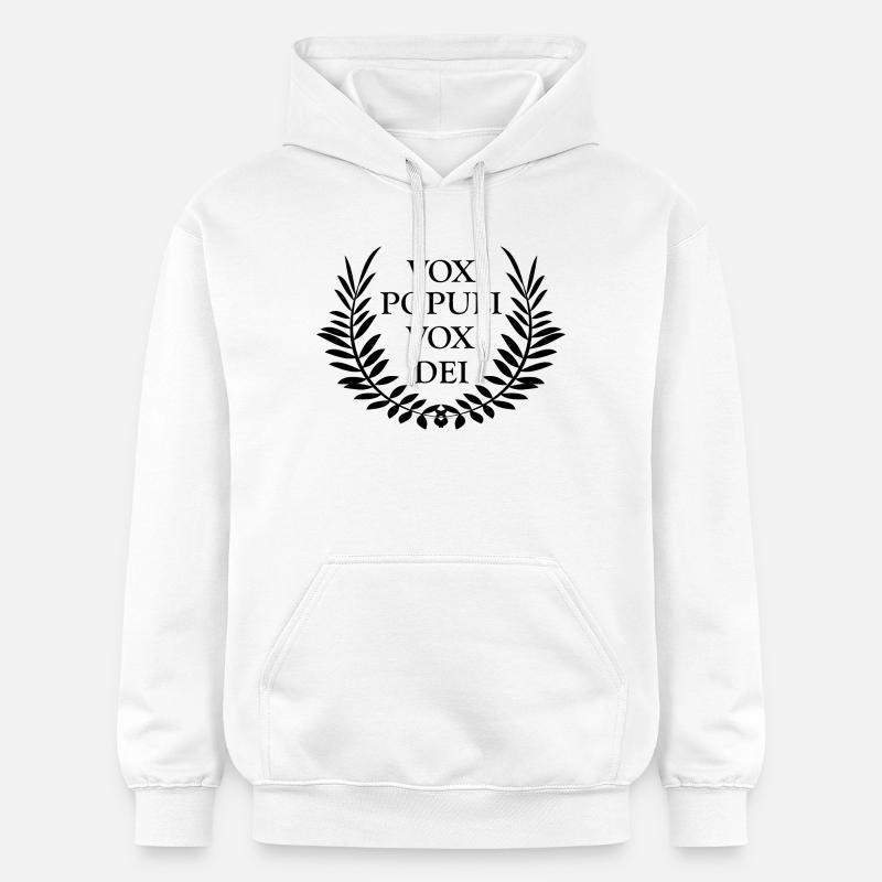 Expression latine Vox populi vox dei - Sweat à capuche Softstyle® Gildan Unisexe - blanc