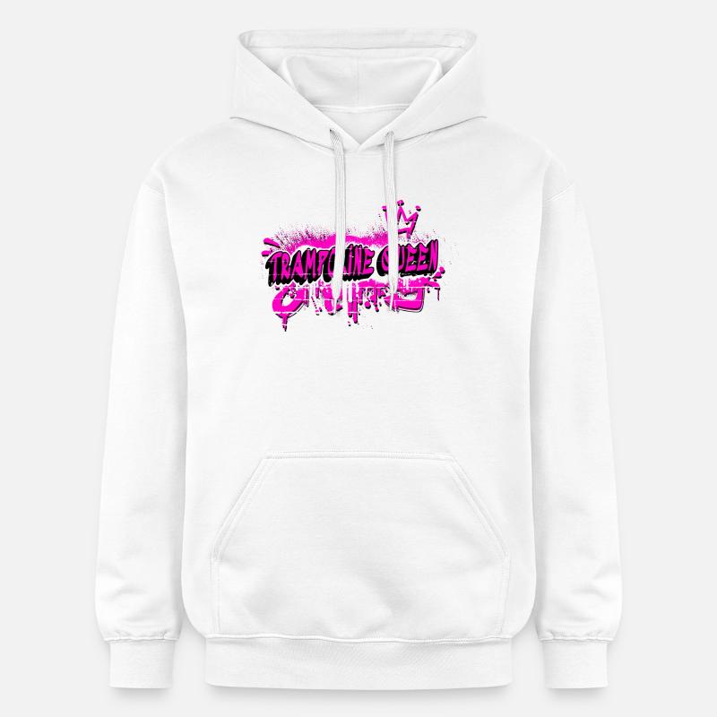 Trampoline Graffiti Queen - Sweat à capuche Softstyle® Gildan Unisexe - blanc