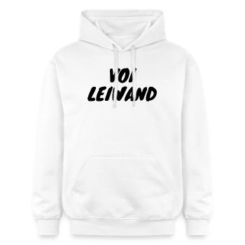 Voi Leiwand - Gildan Unisex Softstyle® Midweight Hoodie - Weiß - Vorne - Liana (172cm) & Jaron (178cm)