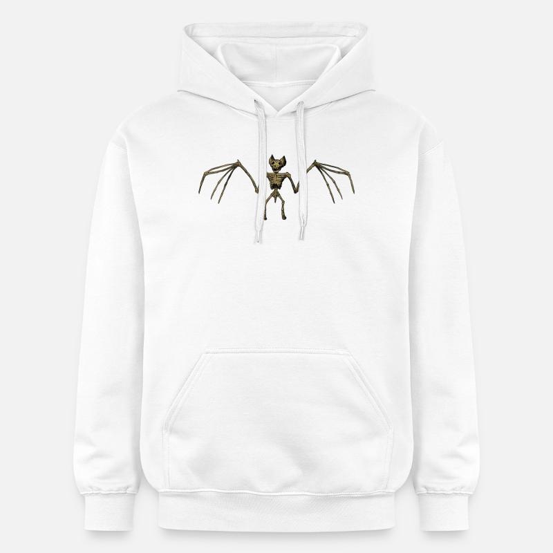 Démon squelette avec des ailes - Sweat à capuche Softstyle® Gildan Unisexe - blanc