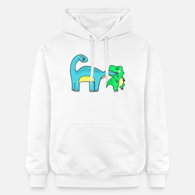 Image de l’espace réservé Dino - Sweat à capuche Softstyle® Gildan Unisexe - blanc
