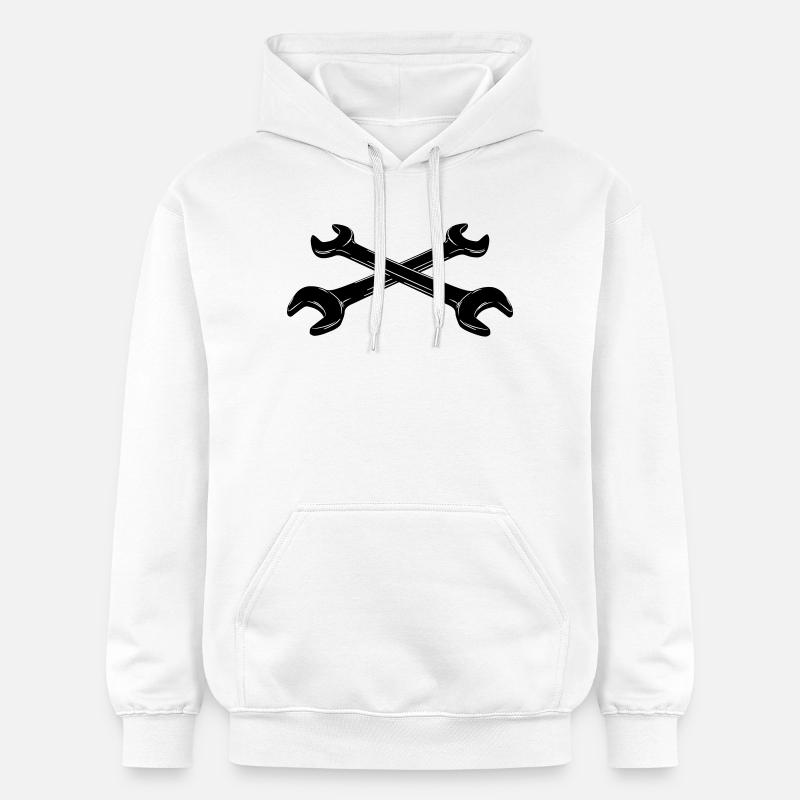 Clés - Sweat à capuche Softstyle® Gildan Unisexe - blanc