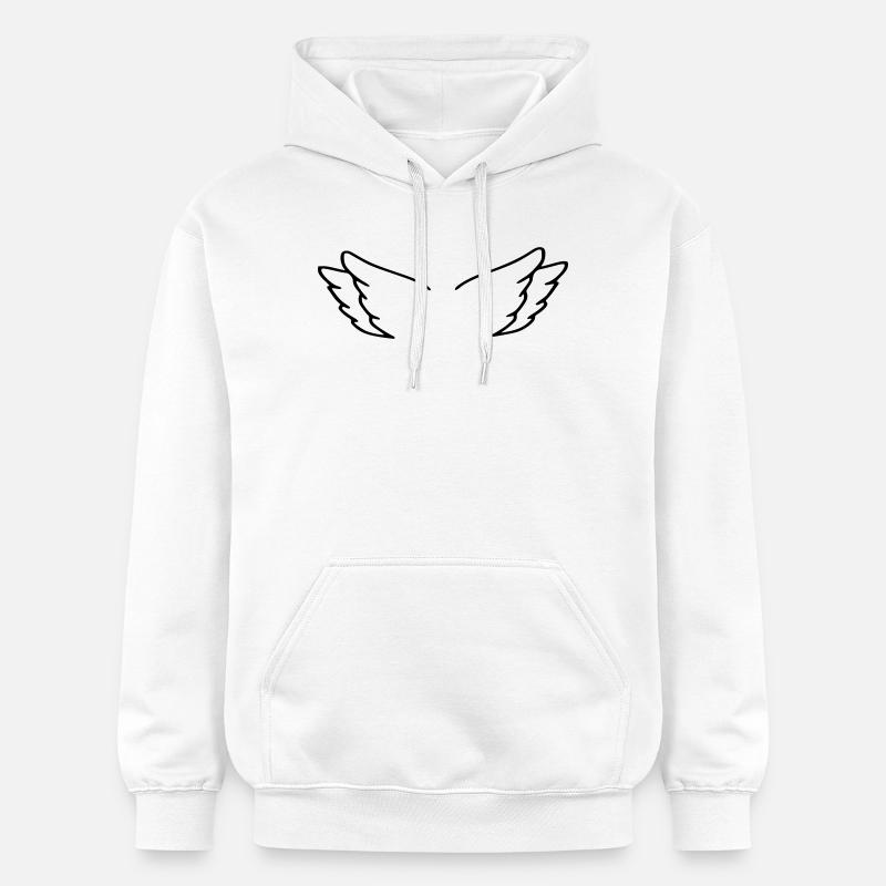 Engelsflügel - Gildan Unisex Softstyle® Midweight Hoodie - Weiß