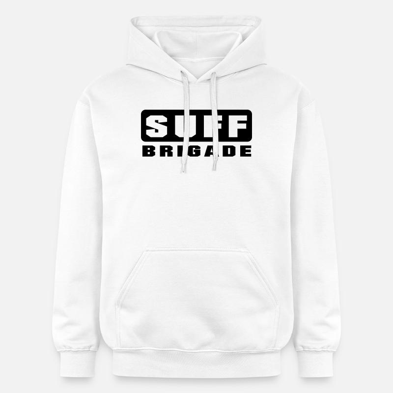 Suff Brigade - Gildan Unisex Softstyle® Midweight Hoodie - Weiß