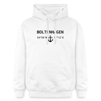 Boltenhagen - Gildan Unisex Softstyle® Midweight Hoodie - Weiß - Vorne - Liana (172cm) & Jaron (178cm)