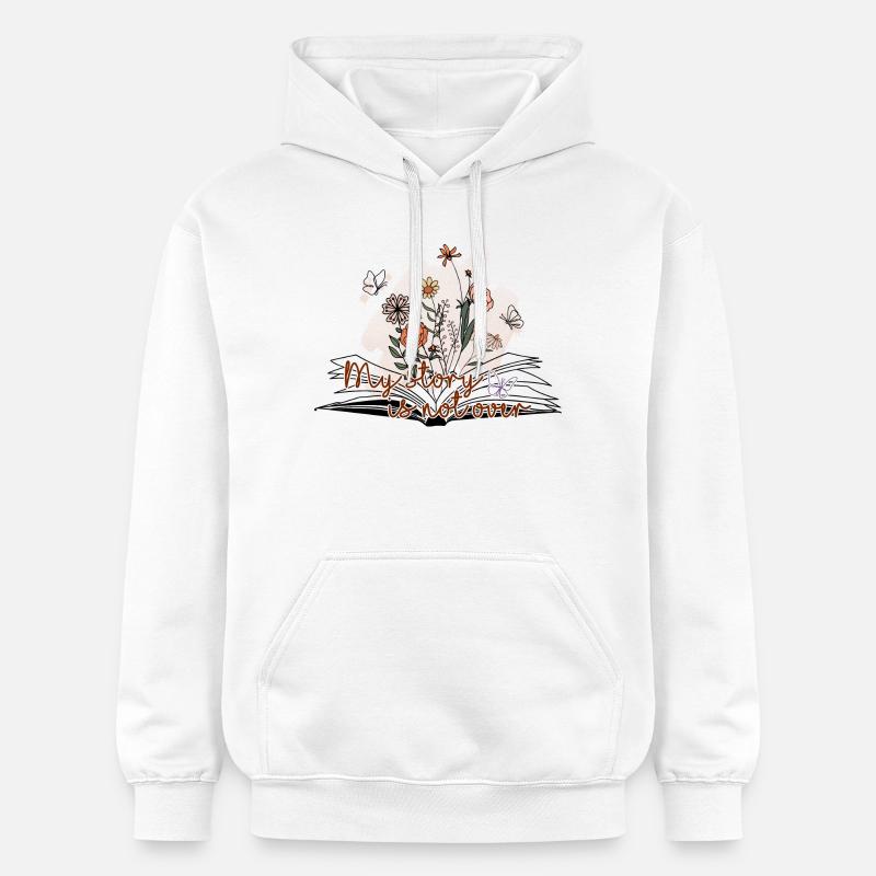 Mon histoire n’est pas terminée - Sweat à capuche Softstyle® Gildan Unisexe - blanc