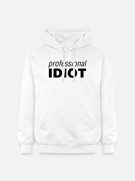 Professional Idiot - Gildan Unisex Softstyle® Midweight Hoodie - white