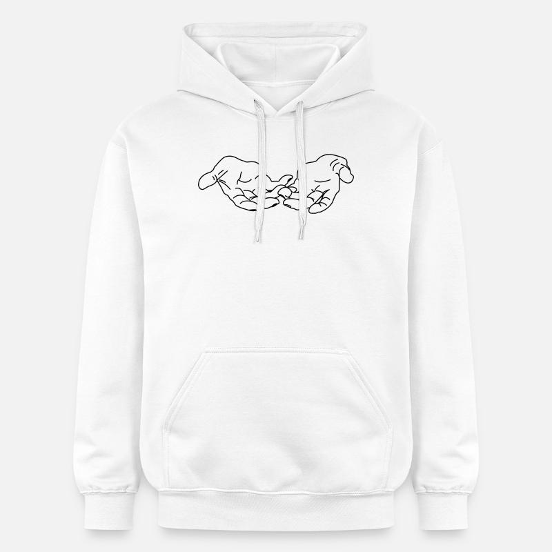 Donner des mains - Sweat à capuche Softstyle® Gildan Unisexe - blanc