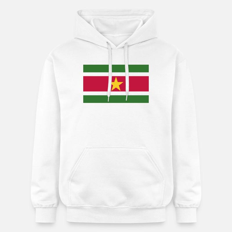 Drapeau du Suriname - Sweat à capuche Softstyle® Gildan Unisexe - blanc