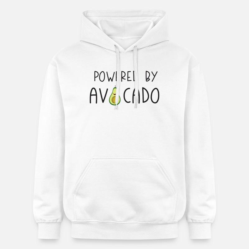 Propulsé par Avocado - Sweat à capuche Softstyle® Gildan Unisexe - blanc