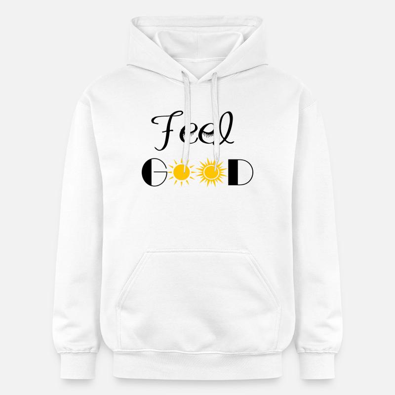 feel good - Sweat à capuche Softstyle® Gildan Unisexe - blanc