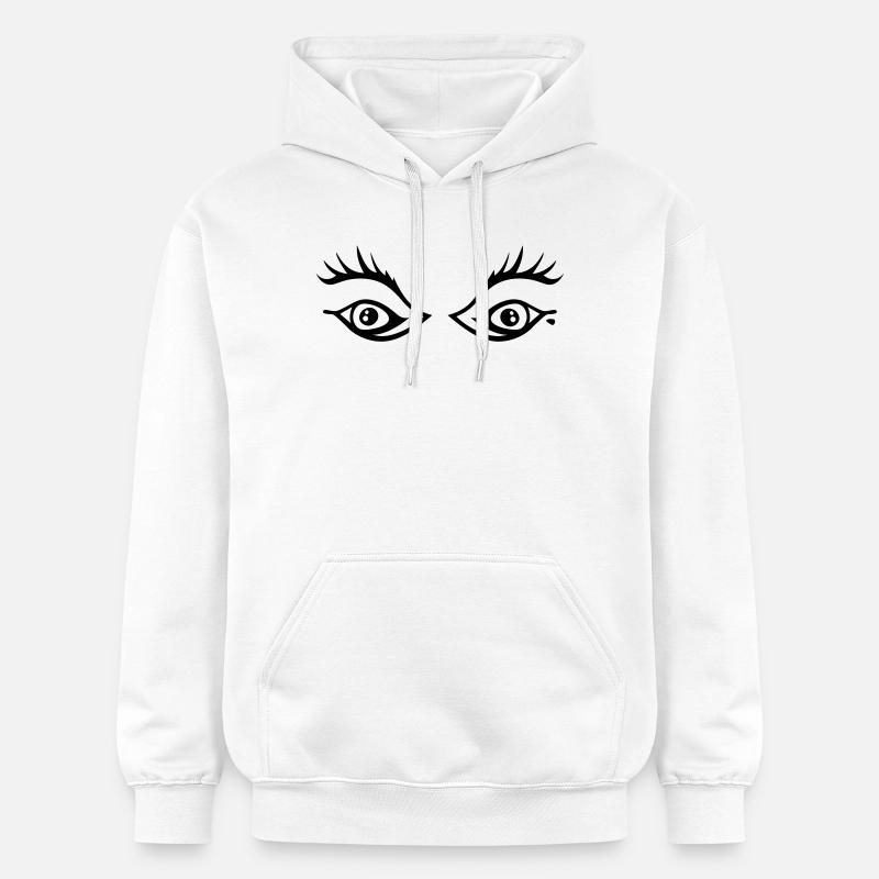 Yeux - Sweat à capuche Softstyle® Gildan Unisexe - blanc
