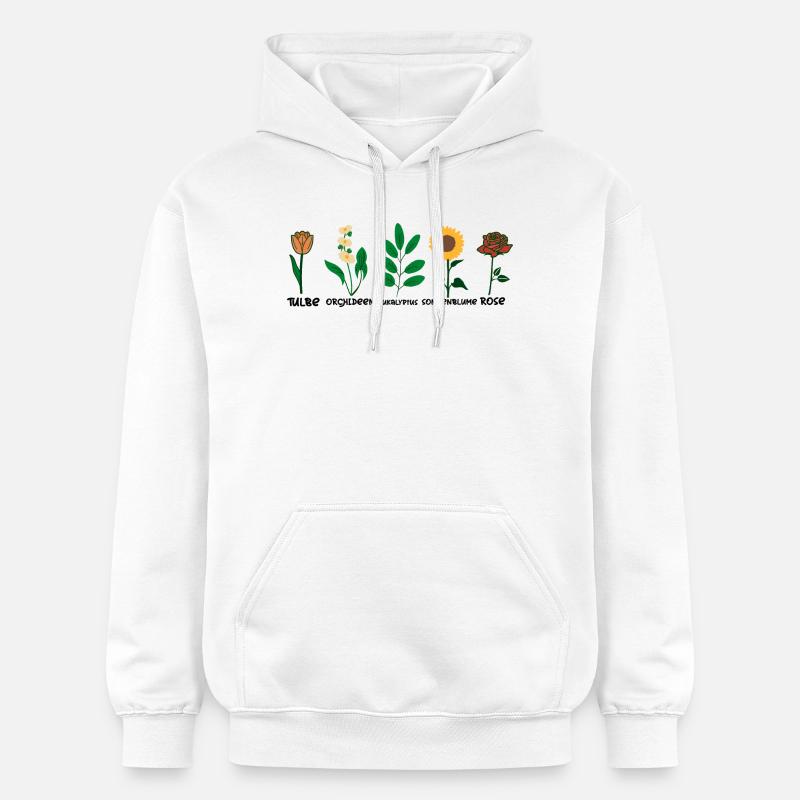 Espèces de fleurs - Sweat à capuche Softstyle® Gildan Unisexe - blanc