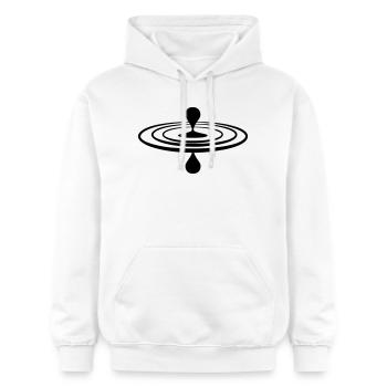 Drop water mindfulness logo - Gildan Unisex Softstyle® Midweight Hoodie - white - Front - Liana (172cm) & Jaron (178cm)