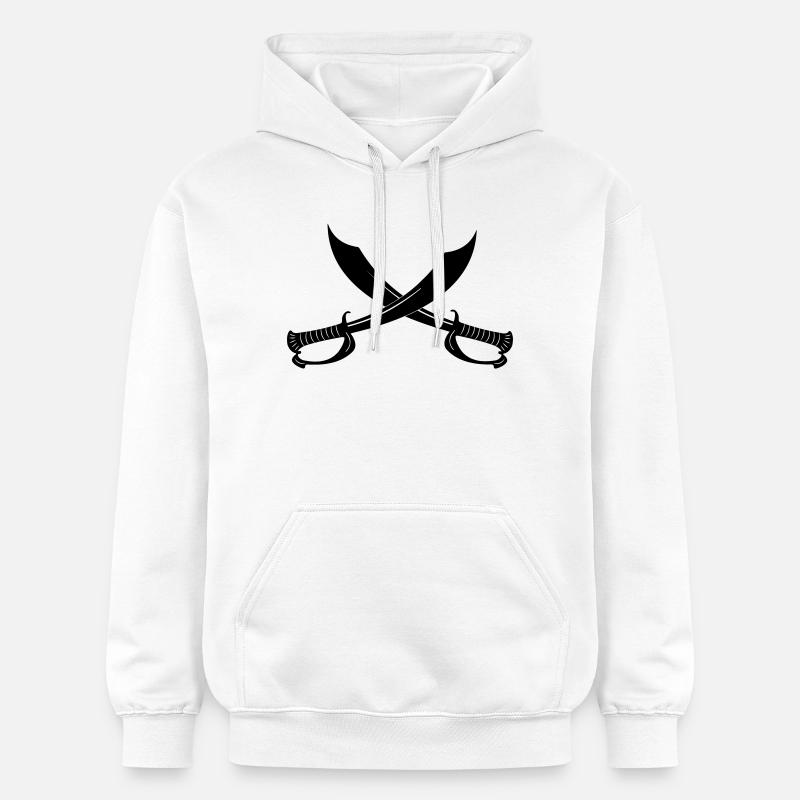 Deux épées - Sweat à capuche Softstyle® Gildan Unisexe - blanc