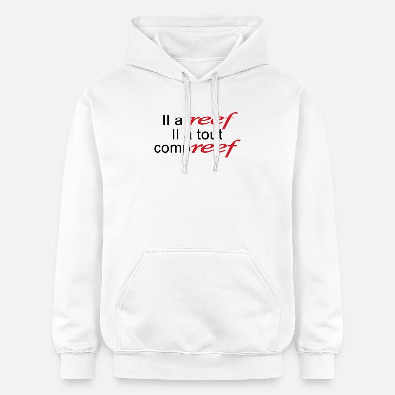 Reef Noir - Sweat à capuche Softstyle® Gildan Unisexe - blanc