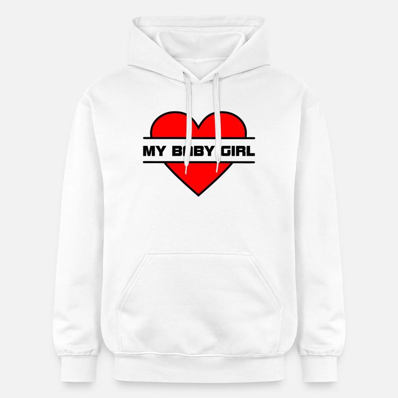 Je t’aime cœur 037 - Sweat à capuche Softstyle® Gildan Unisexe - blanc