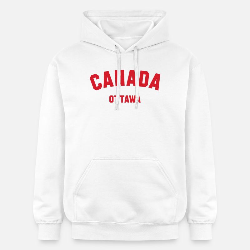 OTTAWA, Canada Kanada - Sweat à capuche Softstyle® Gildan Unisexe - blanc