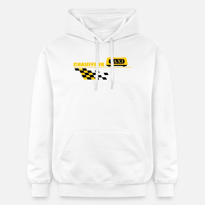 Chauffeur de taxi - Sweat à capuche Softstyle® Gildan Unisexe - blanc