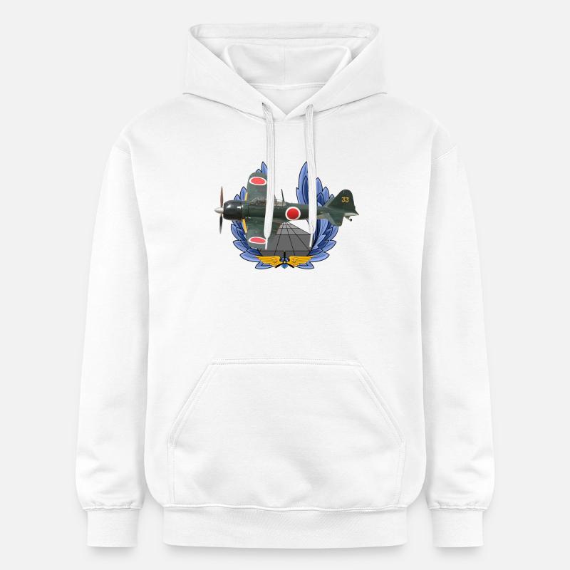 A6M Zéro - Sweat à capuche Softstyle® Gildan Unisexe - blanc