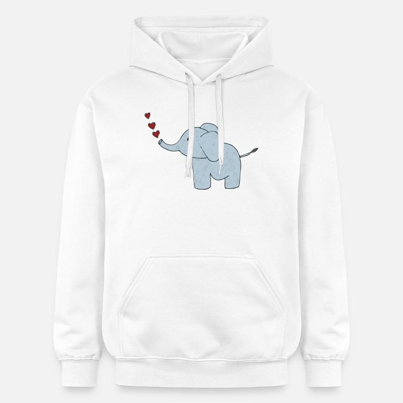 Peau d’éléphant - Sweat à capuche Softstyle® Gildan Unisexe - blanc