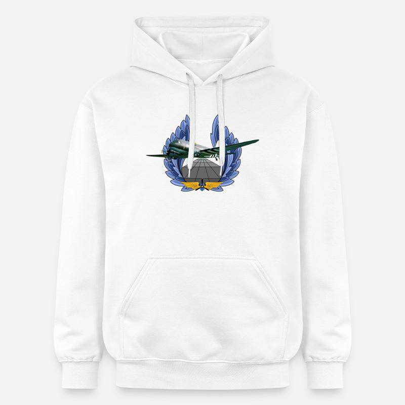 C-47 DC-3 - Sweat à capuche Softstyle® Gildan Unisexe - blanc