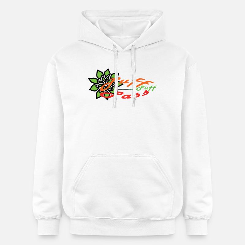 Puff-Puff-Pass !!! - Sweat à capuche Softstyle® Gildan Unisexe - blanc