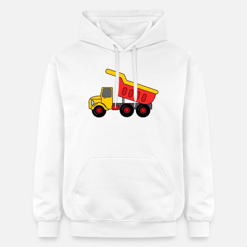 Keepauto sable, rouge jaune - Sweat à capuche Softstyle® Gildan Unisexe - blanc
